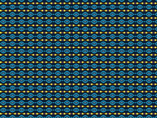 Blue  gold seamless pattern with geometric shapes