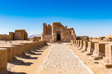 It's Deir el-Haggar temple, Dakhla Oasis, Western Desert, Egypt