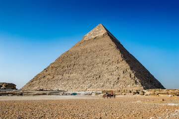 It's Pyramid of Khafre (Pyramid of Chephren), one of the Ancient Egyptian Pyramids of Giza and the...