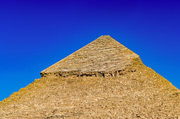 It's Pyramid of Khafre (Pyramid of Chephren), one of the Ancient Egyptian Pyramids of Giza and the...