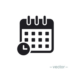 Calendar icon trendy design template