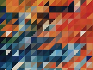 orange blue geometric shapes abstract background