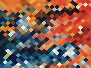 orange blue geometric shapes abstract background