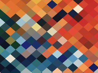 orange blue geometric shapes abstract background