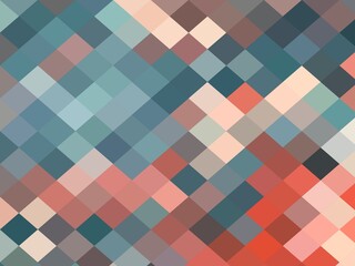 blue orange red geometric shapes abstract background