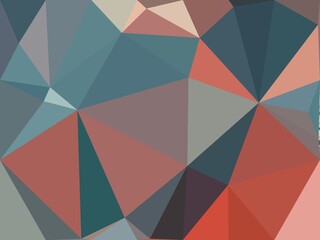blue orange red geometric shapes abstract background