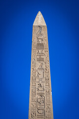 It's Obelisk of the Karnak temple, Luxor, Egypt (Ancient Thebes with its Necropolis).