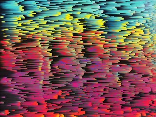 Fototapeta premium cyan blue red magenta geometric shapes abstract background
