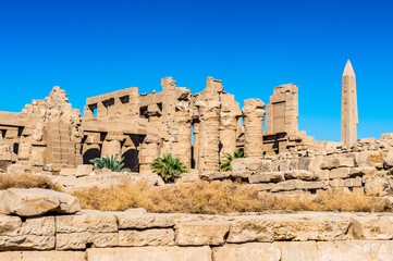 It's Karnak temple, Luxor, Egypt (Ancient Thebes with its Necropolis). UNESCO World Heritage site