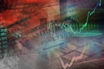 One dollar bill. Macro image.