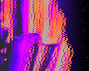 Obraz premium magenta purple pink orange geometric shapes abstract background