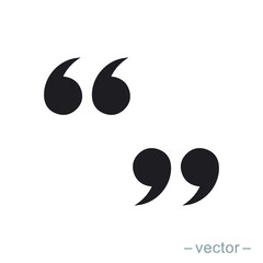 Set of quote mark, quotes icon vector sign design