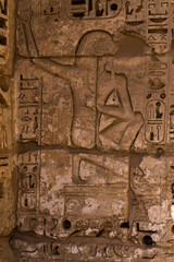 It's Inetrior part of the Medinet Habu (Mortuary Temple of Ramesses III), West Bank of Luxor in Egypt.