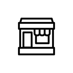 store icon line art design