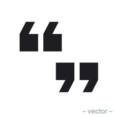 Set of quote mark, quotes icon vector sign design