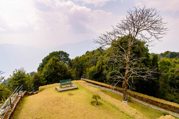 Fototapeta premium Ruins of Royal Palace of Rabdentse, the second capital of the former Kingdom of Sikkim