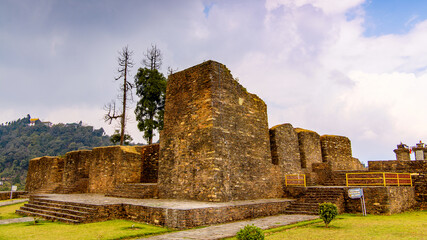 Fototapeta na wymiar Ruins of Royal Palace of Rabdentse, the second capital of the former Kingdom of Sikkim