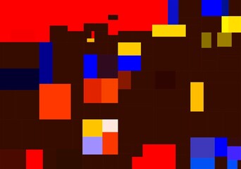 red yellow blue abstract geometric shapes background