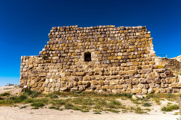 It's Kerak Castle, a large crusader castle in Kerak (Al Karak) in Jordan.
