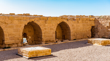 It's Lower yard in the Kerak Castle, a large crusader castle in Kerak (Al Karak) in Jordan.