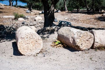 Fototapeta premium It's Ruins of Gadara, modern Jordan