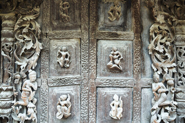 Shwenandaw buddhist monastery in Mandalay, Myanmar