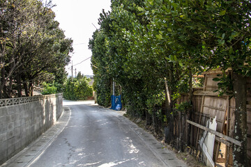 沖縄山原の田舎の路地_02