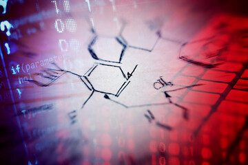 Chemistry science formula. Science symbol.