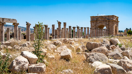 It's Ancient Roman city of Gerasa of Antiquity , modern Jerash, Jordan