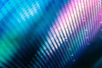 CloseUp LED blurred screen. LED soft focus background. abstract background ideal for design.