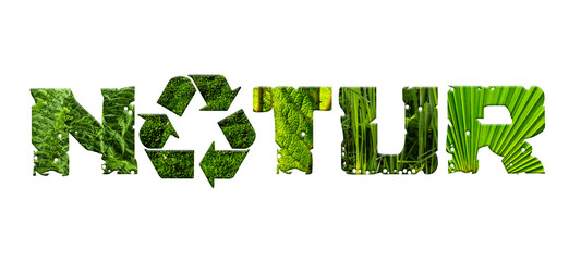 Natur Nachhaltigkeit Strukturschrift