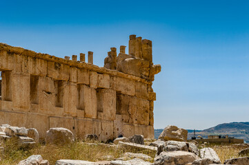 Fototapeta premium It's Ruins of the Qasr al Abd, Iraq Al Amir, Jordan.
