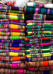 Colorful peruvian textile
