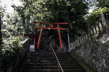 Fototapeta na wymiar Shrine on a Hill in Nagasaki City_07