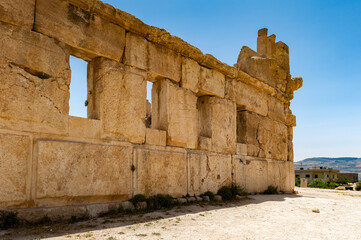 Fototapeta premium It's Ruins of the Qasr al Abd, Iraq Al Amir, Jordan.