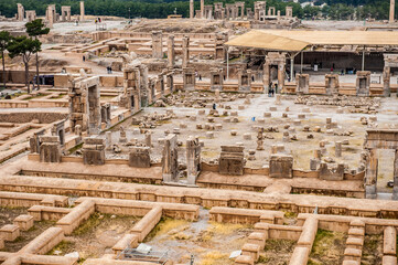 Obraz premium It's Panoramic view of the ancient city of Persepolis, Iran. UNESCO World heritage site