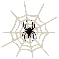 ハロウィン　蜘蛛　ジャックオーランタン　かぼちゃ 文字　イラスト