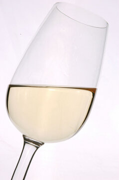 Close up of White Wine Glass