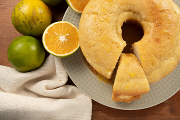 homemade orange cake