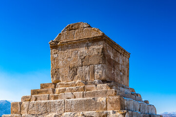 It's Tomb of Cyrus the Great, the burial place of Cyrus the Great of Persia. Pasargadae, UNESCO World Heritage Site.