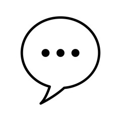 bubble speech icon vector design template