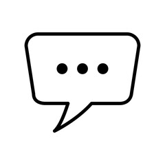 bubble speech icon vector design template