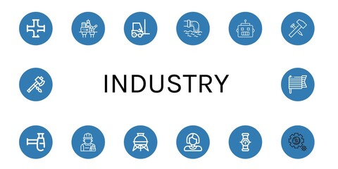 industry icon set