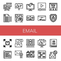 email icon set