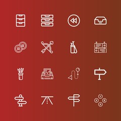 Editable 16 forward icons for web and mobile