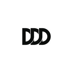 ddd letter original monogram logo design