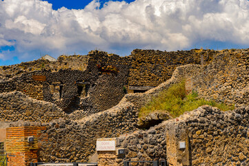 It's RUins of Pompeii, an ancient Roman town destroyed by the volcano Vesuvius. UNESCO World...