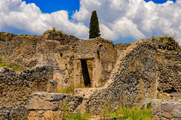 It's RUins of Pompeii, an ancient Roman town destroyed by the volcano Vesuvius. UNESCO World...
