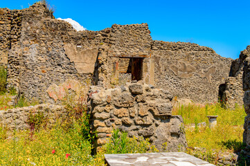 It's RUins of Pompeii, an ancient Roman town destroyed by the volcano Vesuvius. UNESCO World...