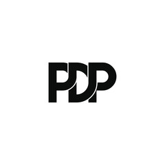 pdp letter original monogram logo design